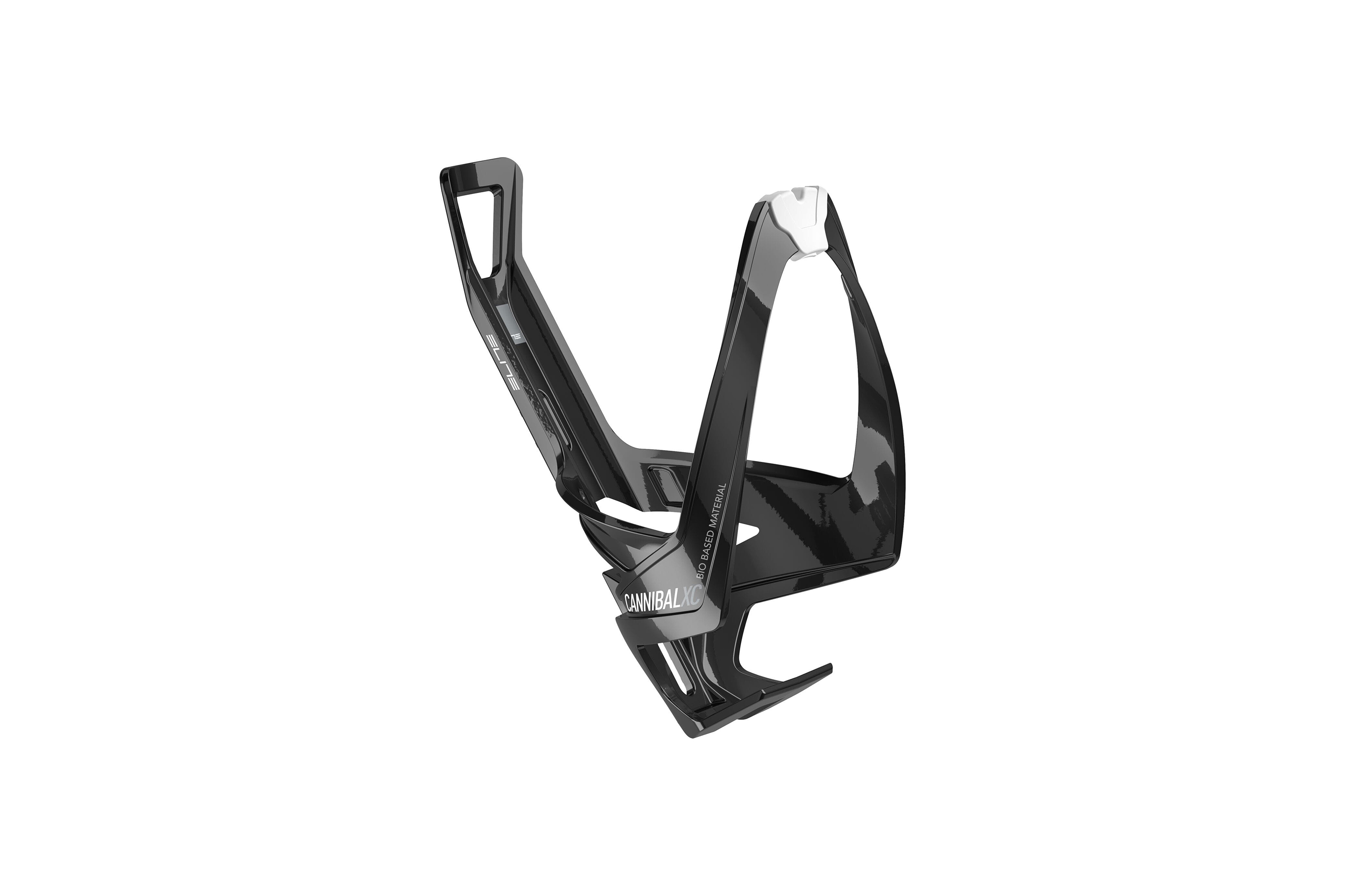 Elite Cannibal XC Bio Bottle Cage Gloss Black / White