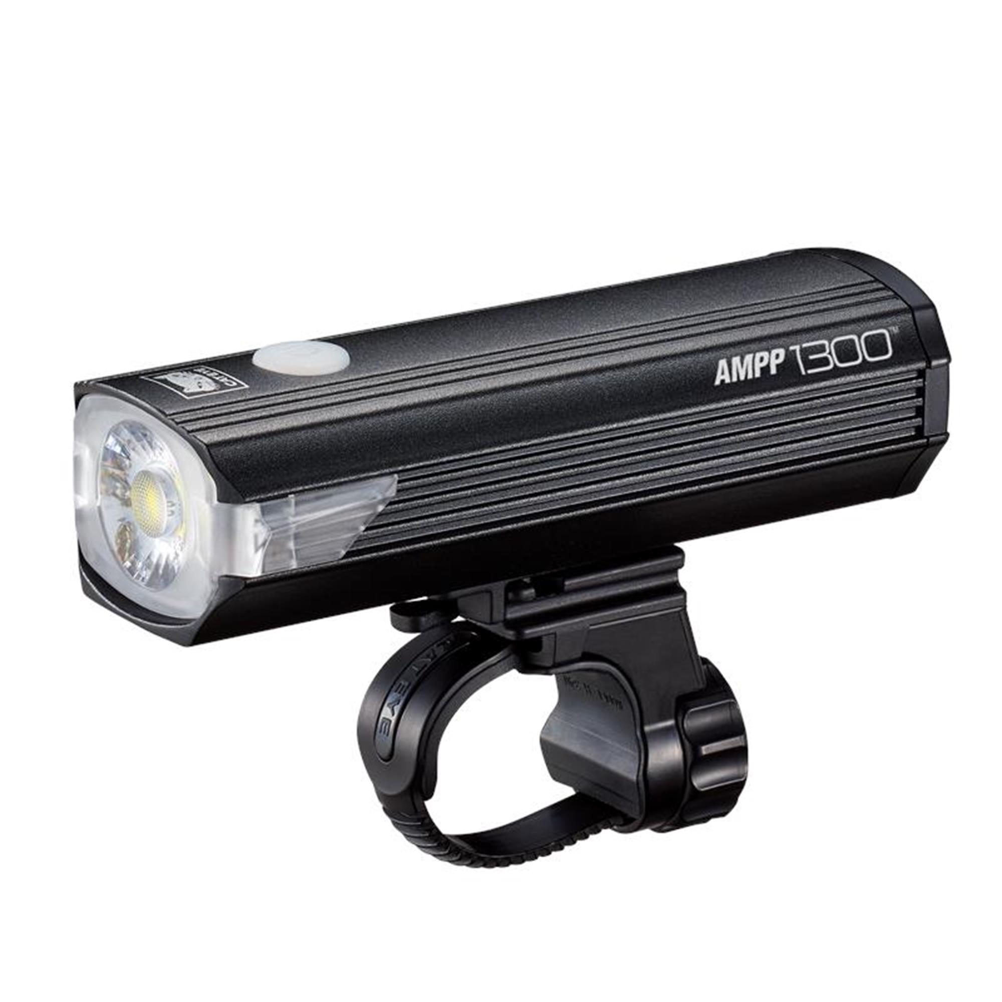Cateye AMPP 1300 Rechargeable Front Bike Light - 1300 Lumen Cycling Light