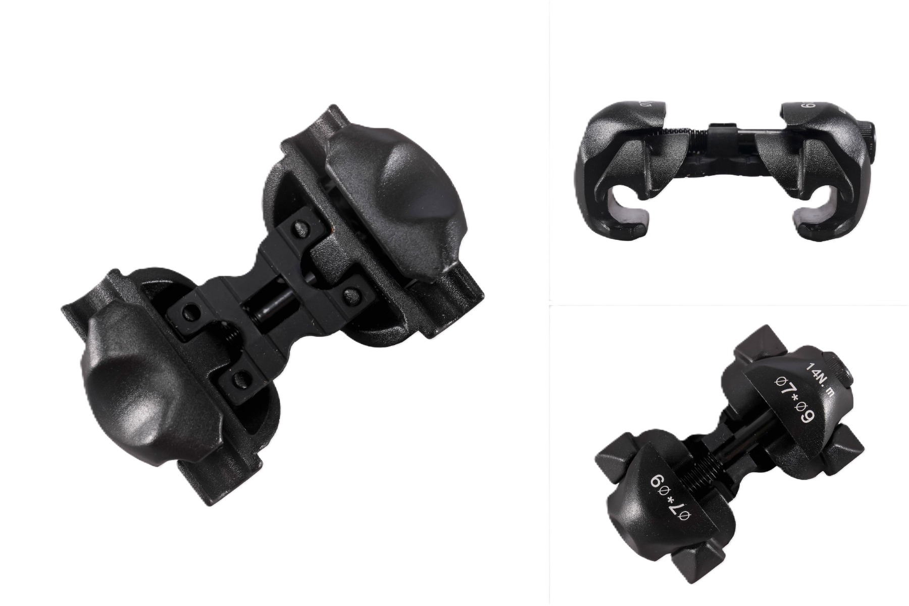 Ribble Carbon Rail Saddle Clamp Assembly - 7x9 mm - Black