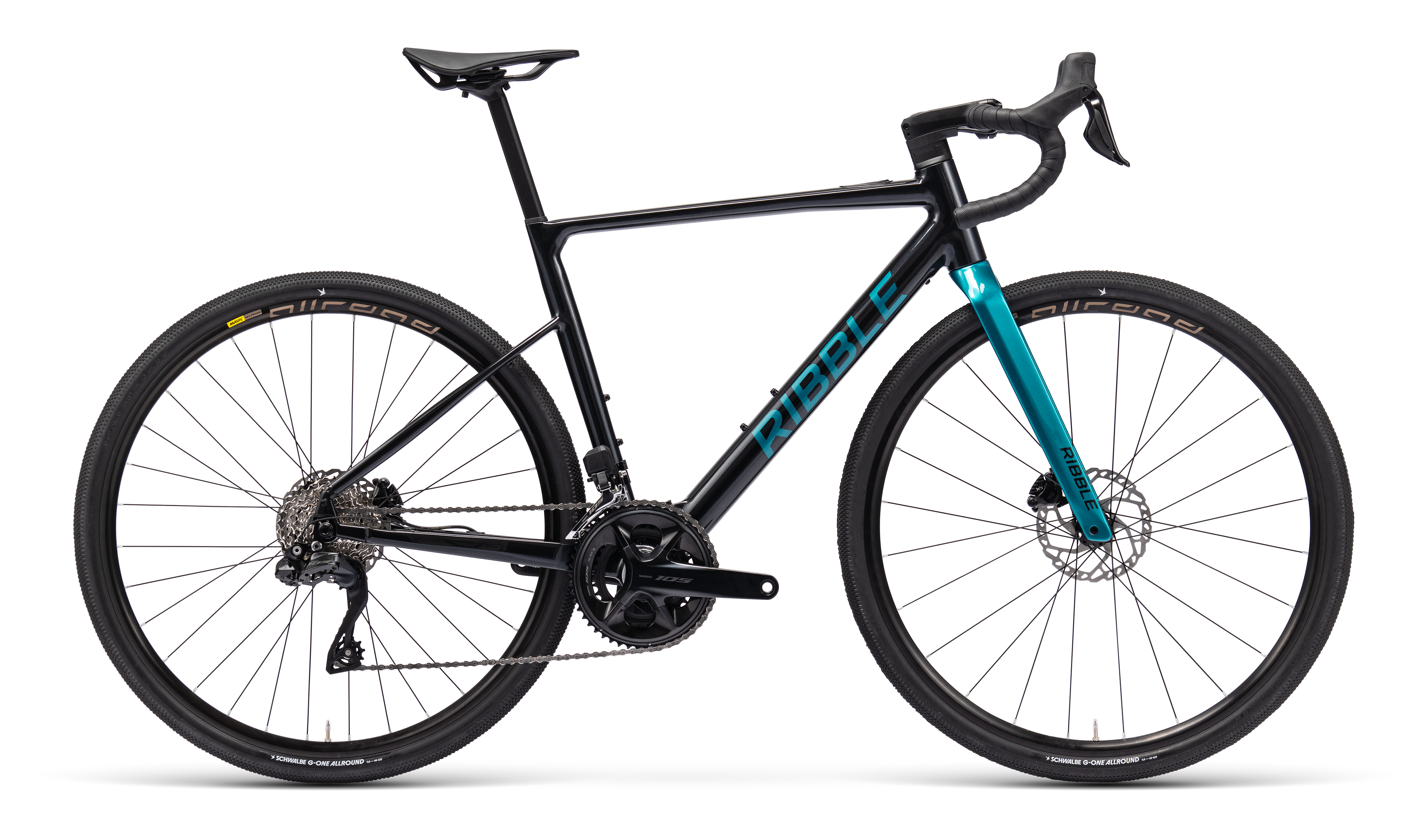 Ribble CGR E AL Shimano 105 Di2 12-Speed - Aluminium Electric Multi-Surface Bike - Black