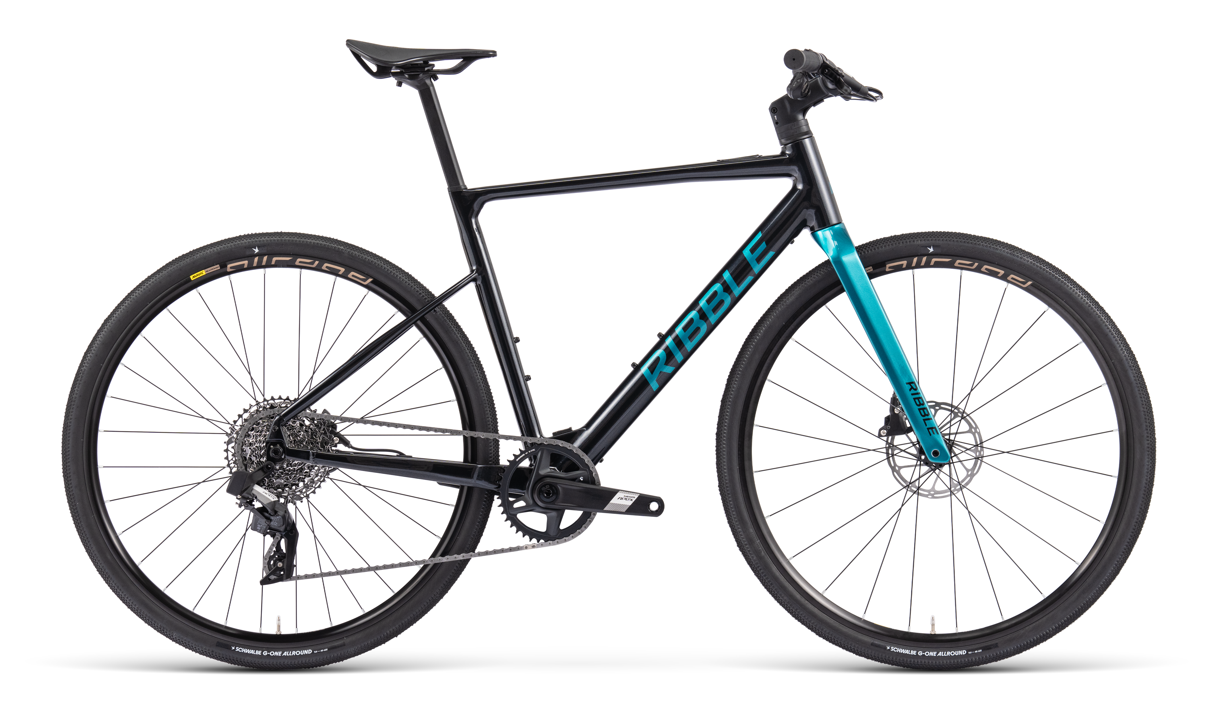 Ribble CGR E AL SRAM Apex XPLR AXS Sportfit - Aluminium Electric Multi-Surface Bike - Black