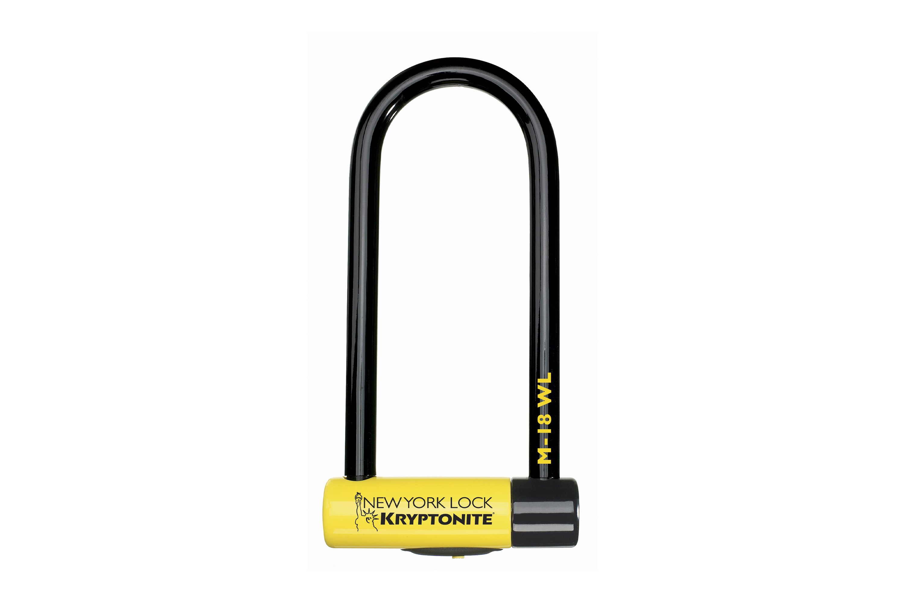Kryptonite New York M18 D-Lock - Sold Secure Diamond - 18mm Steel High Security U-Lock - Black/Yellow