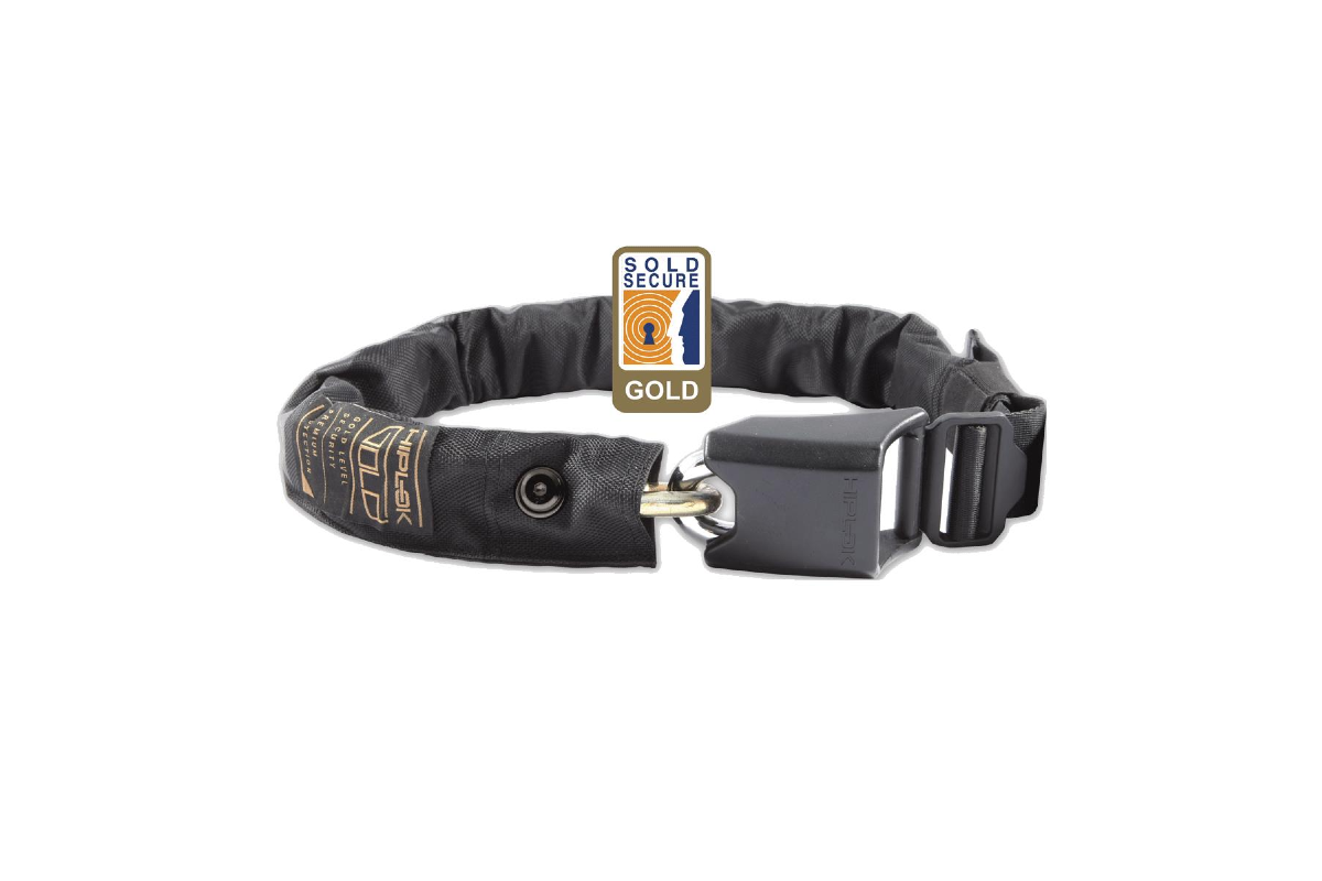 Hiplok GOLD Wearable Chain Bike Lock - Sold Secure Gold - 10mm Hardened Steel