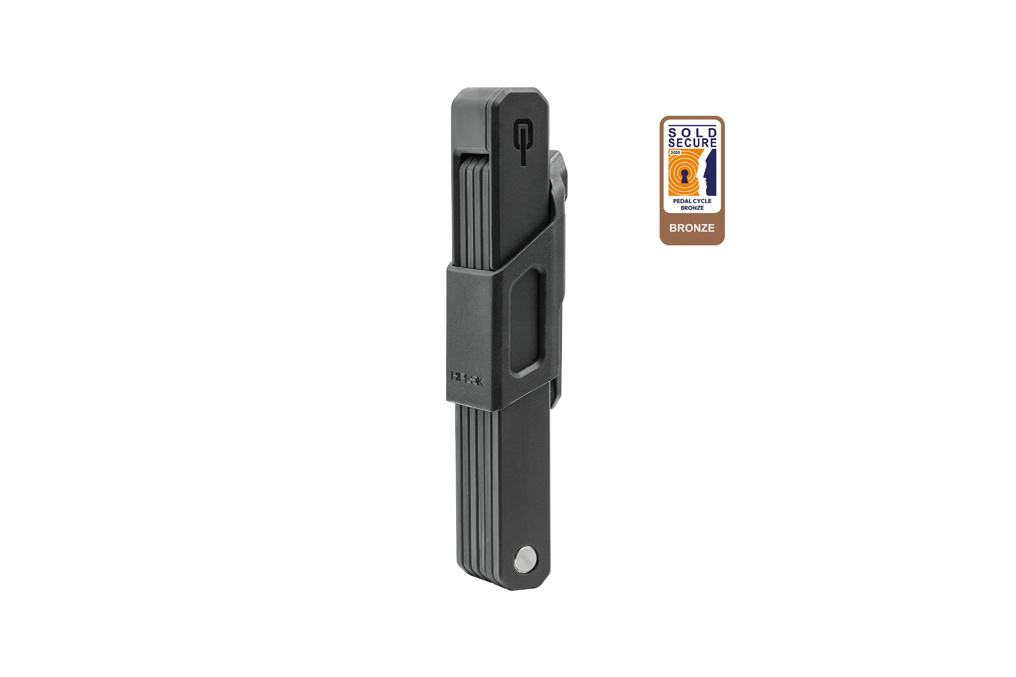 Hiplok SWITCH Folding Bike Lock - Sold Secure Bronze - 85cm Wearable & Frame Mount Lock - Black