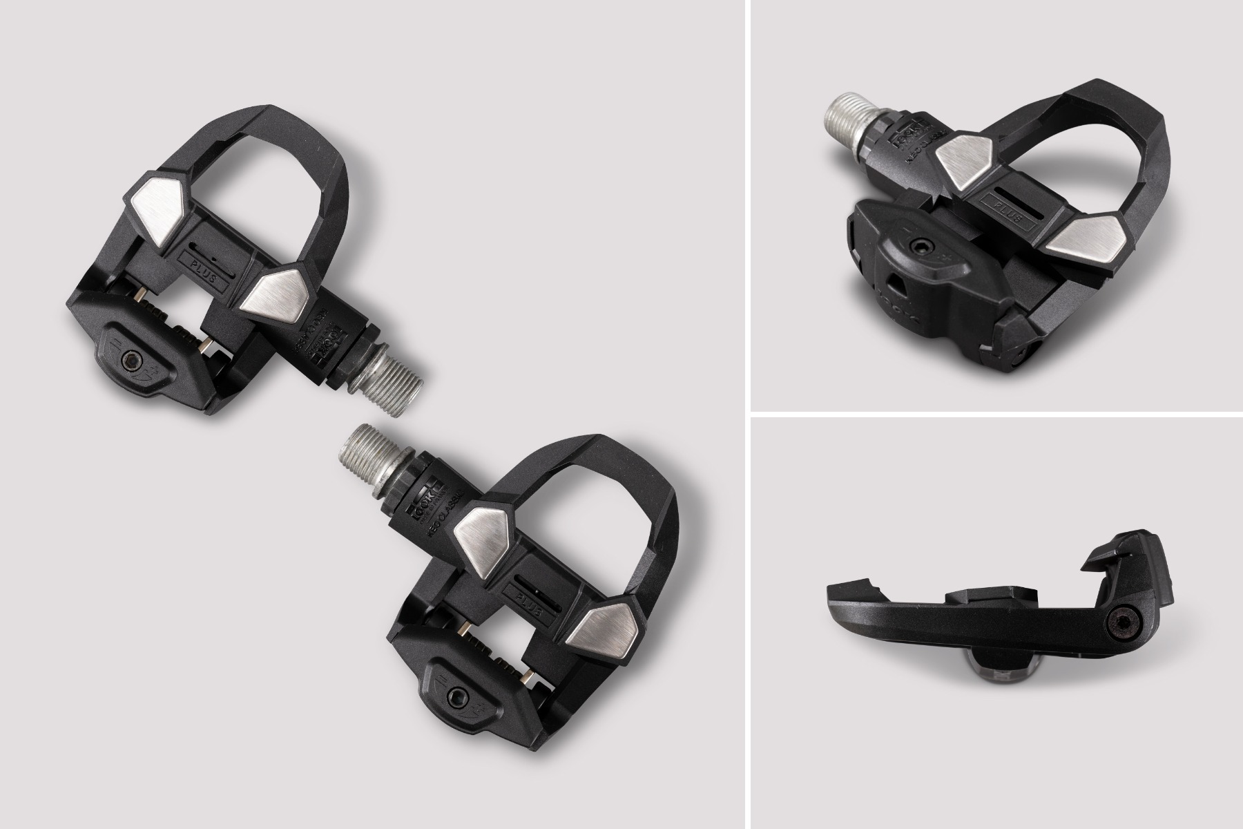 Look Keo Classic 3 Plus Clipless Road Bike Pedals - Stainless Steel with Keo Cleats - Black