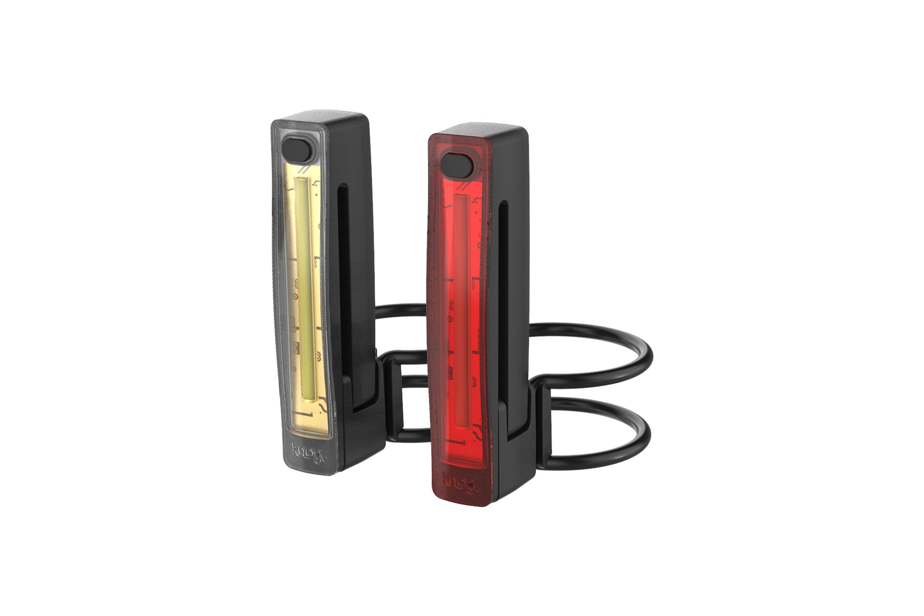 Knog Plus Front & Rear Bike Light Set - USB Rechargeable Twinpack