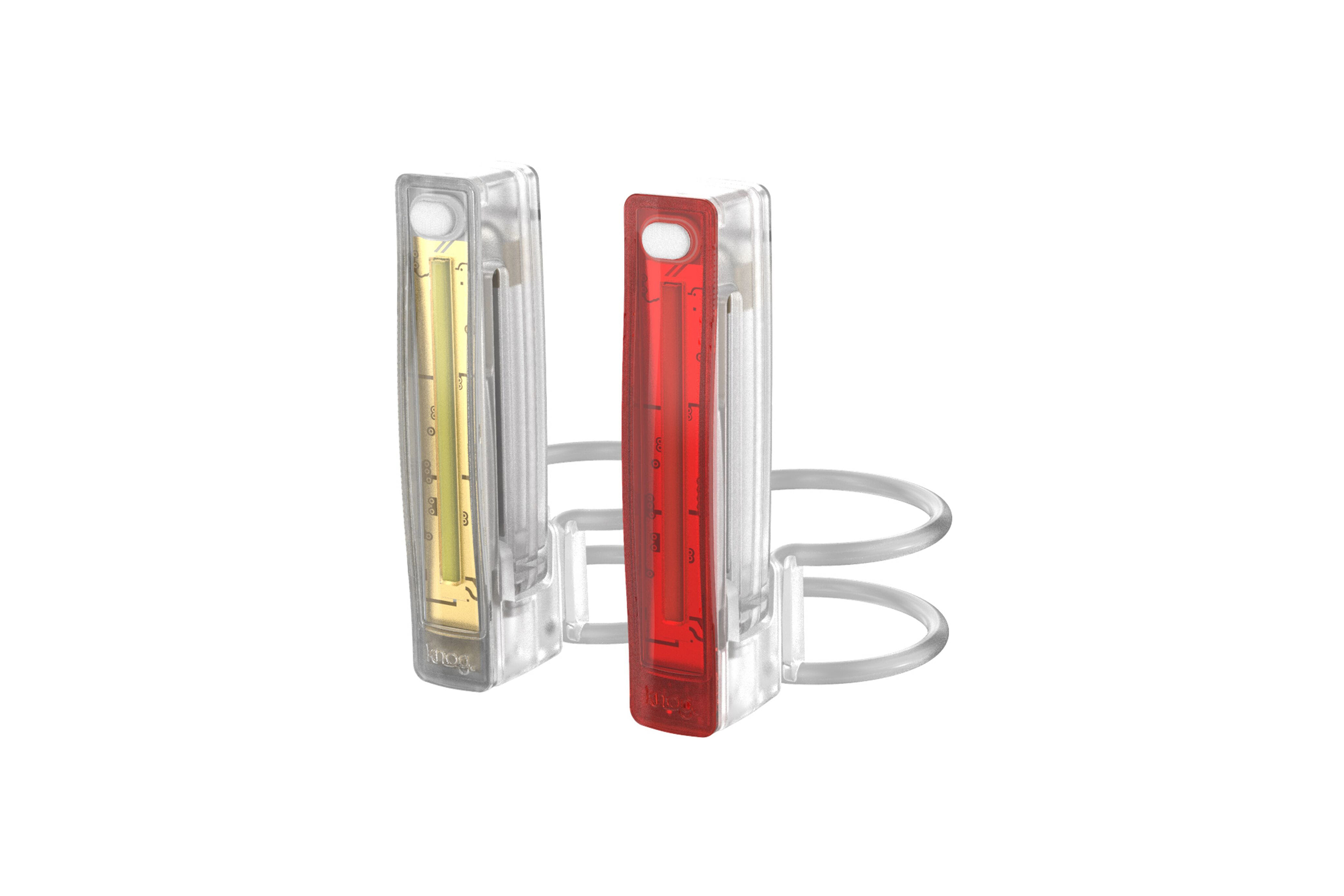 Knog Plus Front & Rear Bike Light Set - USB Rechargeable Twinpack