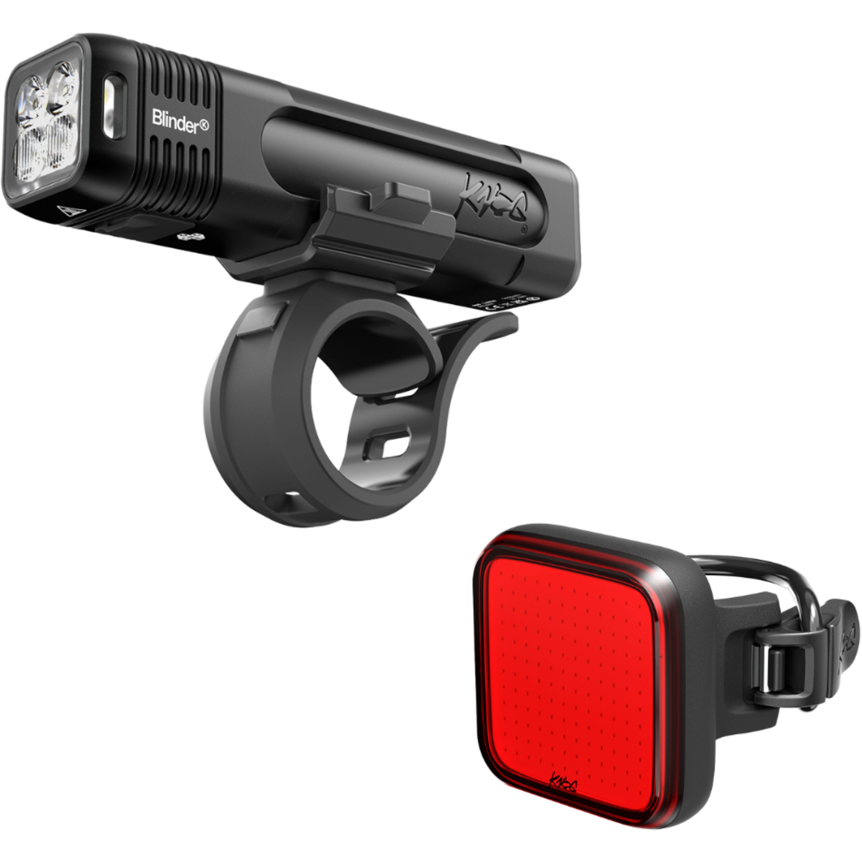 Knog Blinder Pro 1000 Front & Blinder 100 Rear Bike Light Set - USB Rechargeable