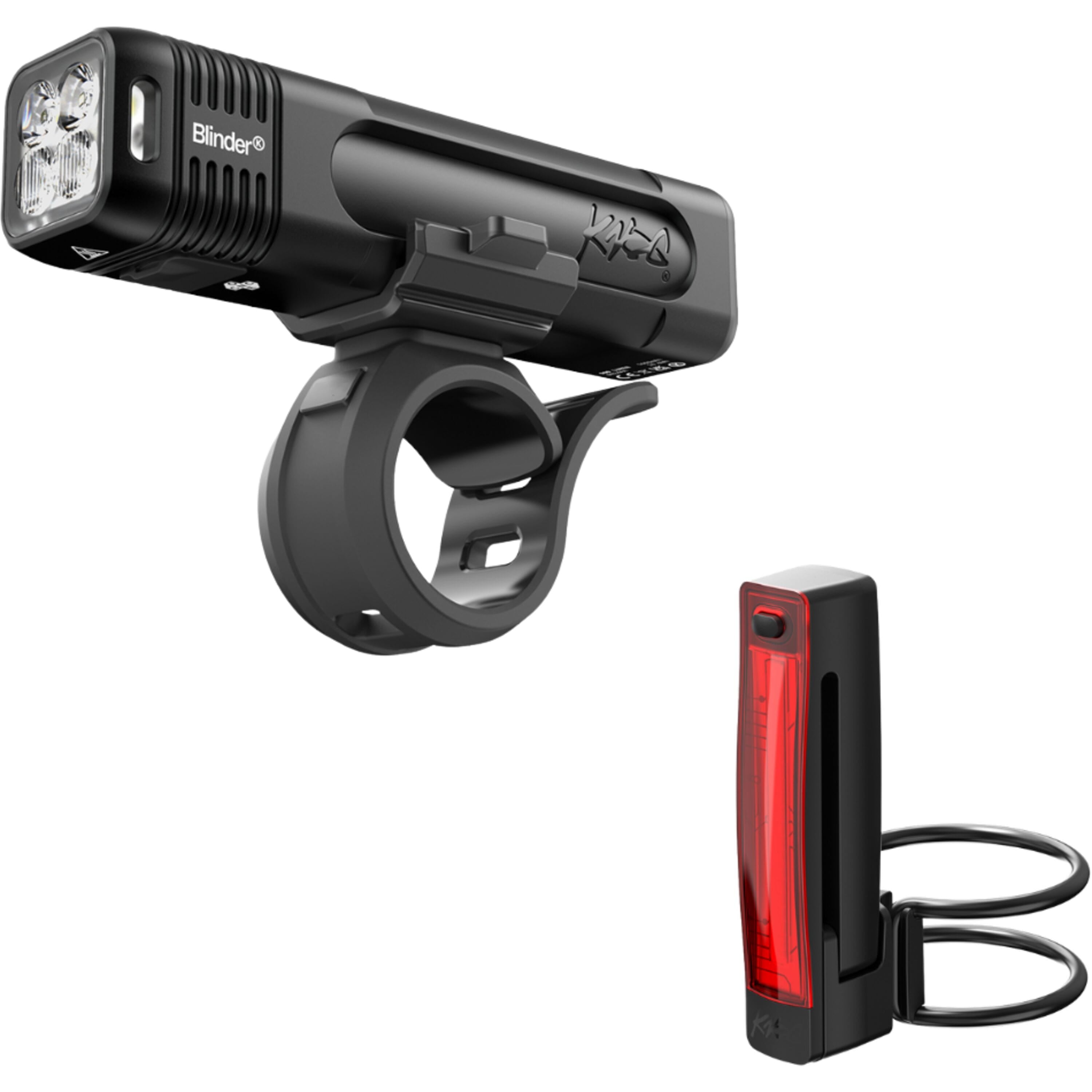 Knog Blinder Pro 700 Front & Blinder Plus Rear Bike Light Set - USB Rechargeable