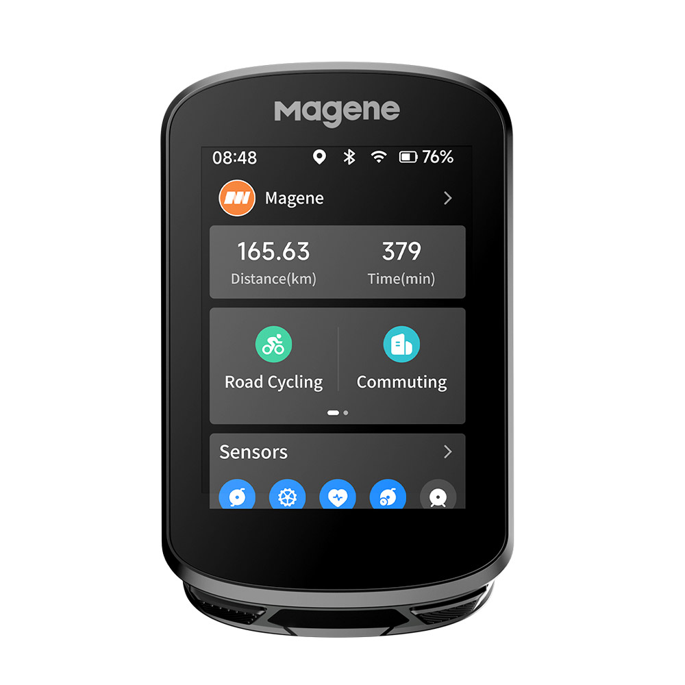 Magene C506 Smart GPS Bike Computer - 2.4" Color Touchscreen - WiFi & Bluetooth - Black