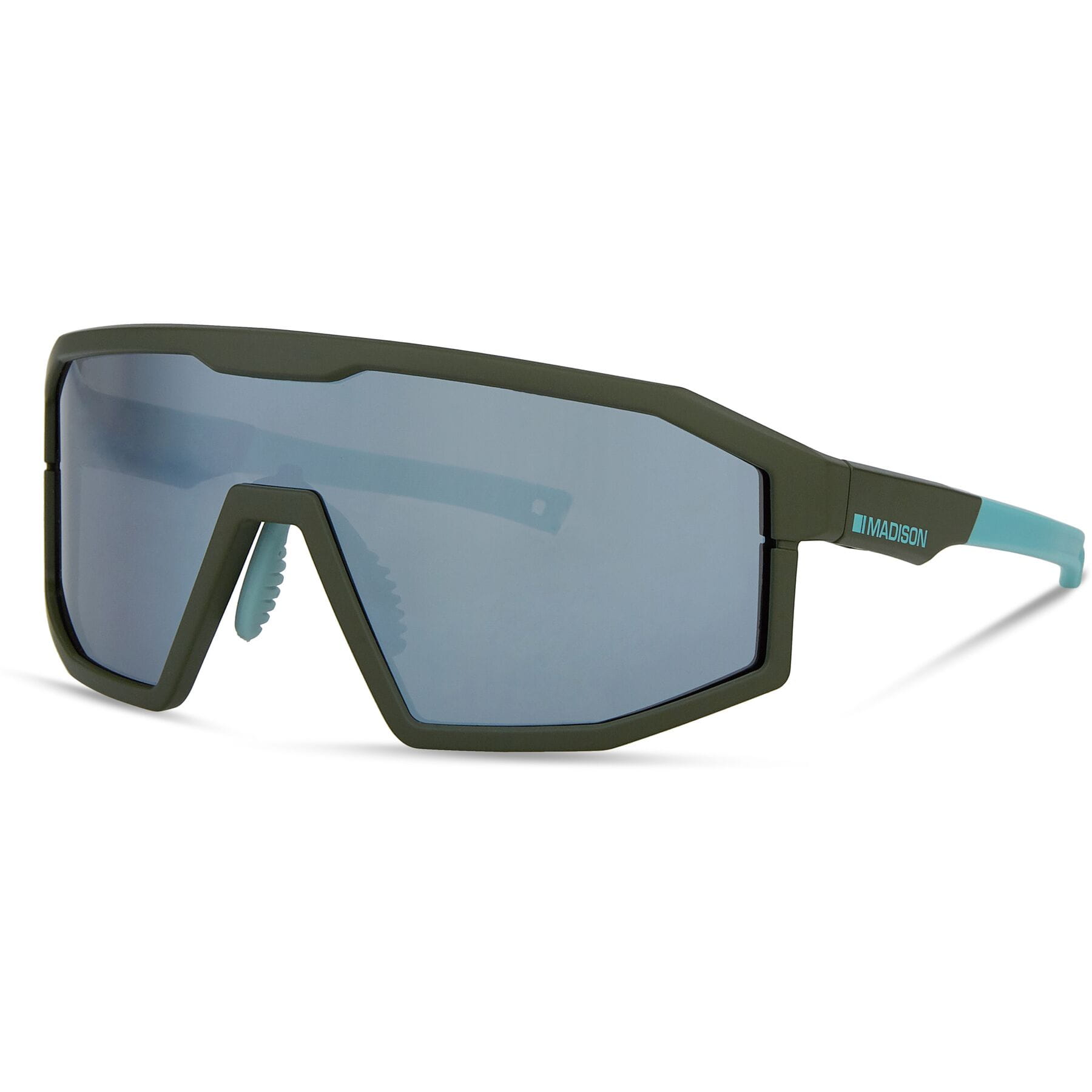 Madison Enigma Cycling Sunglasses - 3 Lens Set - Matt Olive (Smoke/Amber/Clear)