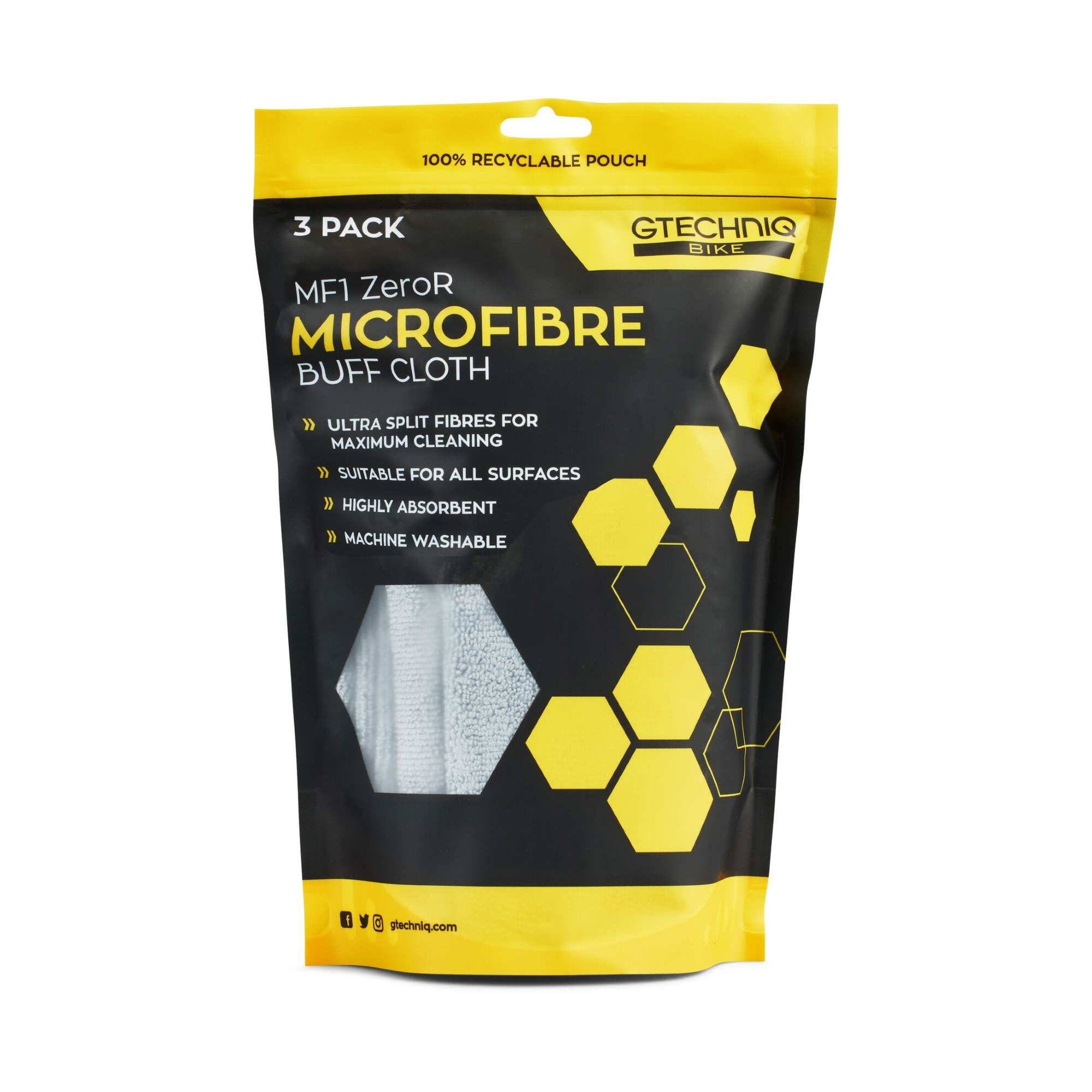 Gtechniq Bike Premium Microfibre Triple Pack