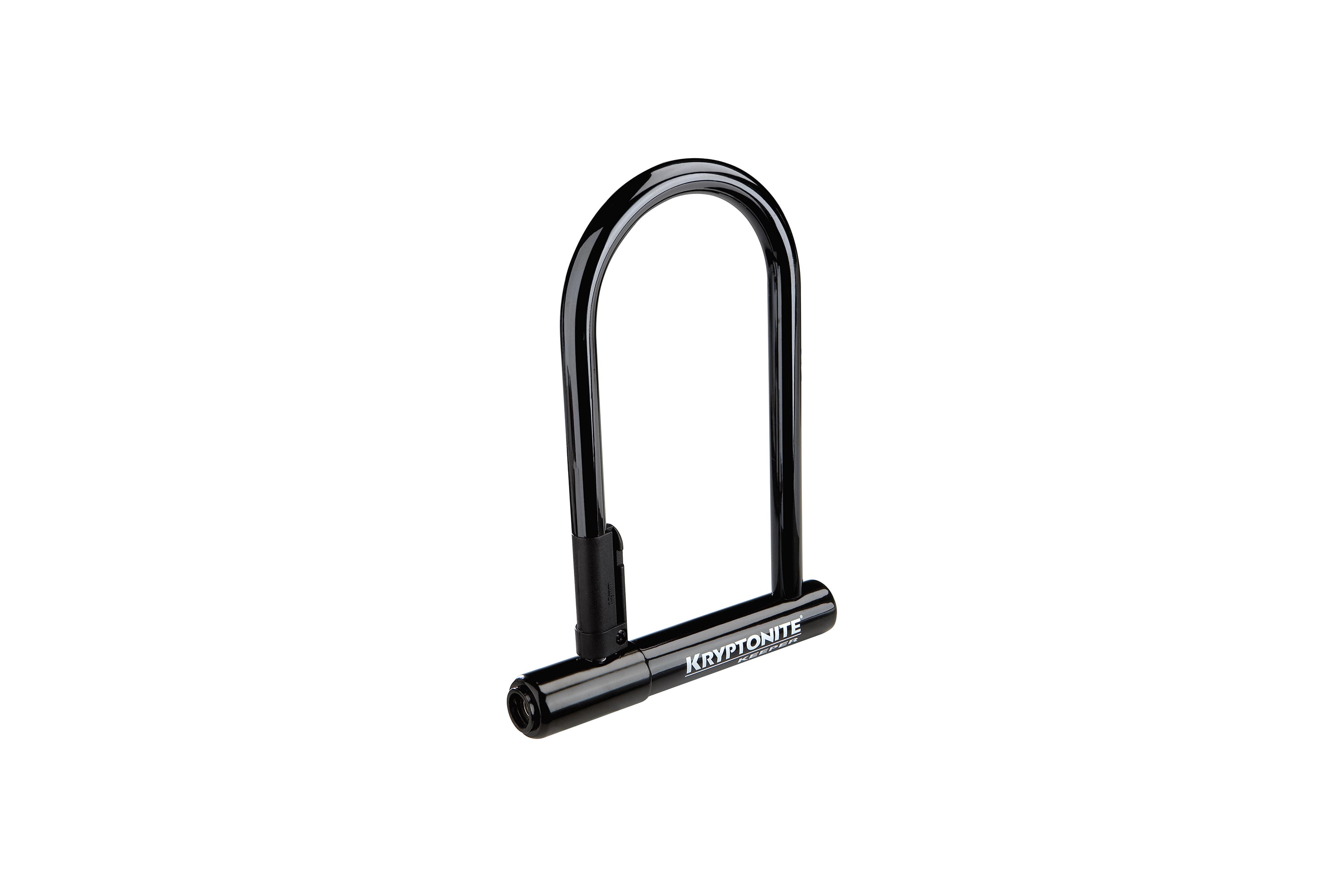 Kryptonite Keeper Original Standard D-Lock - Sold Secure Silver - 12mm Steel U-Lock - Black