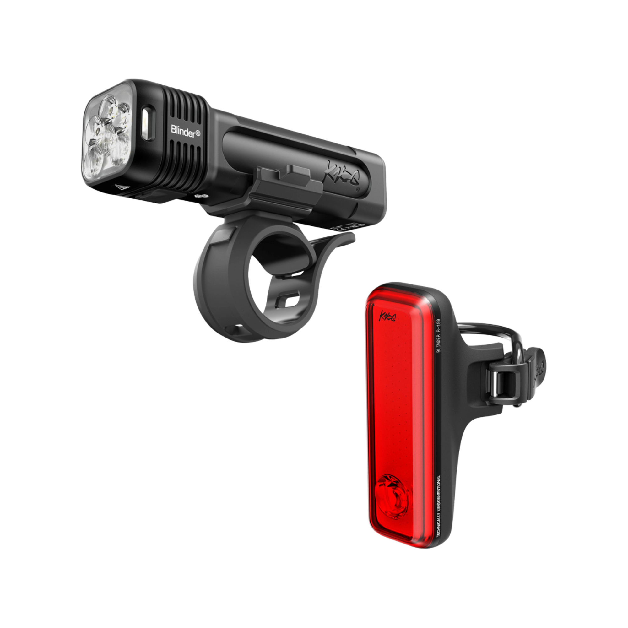 Knog Blinder Pro 1400 Front & R150 Rear Bike Light Set - USB Rechargeable