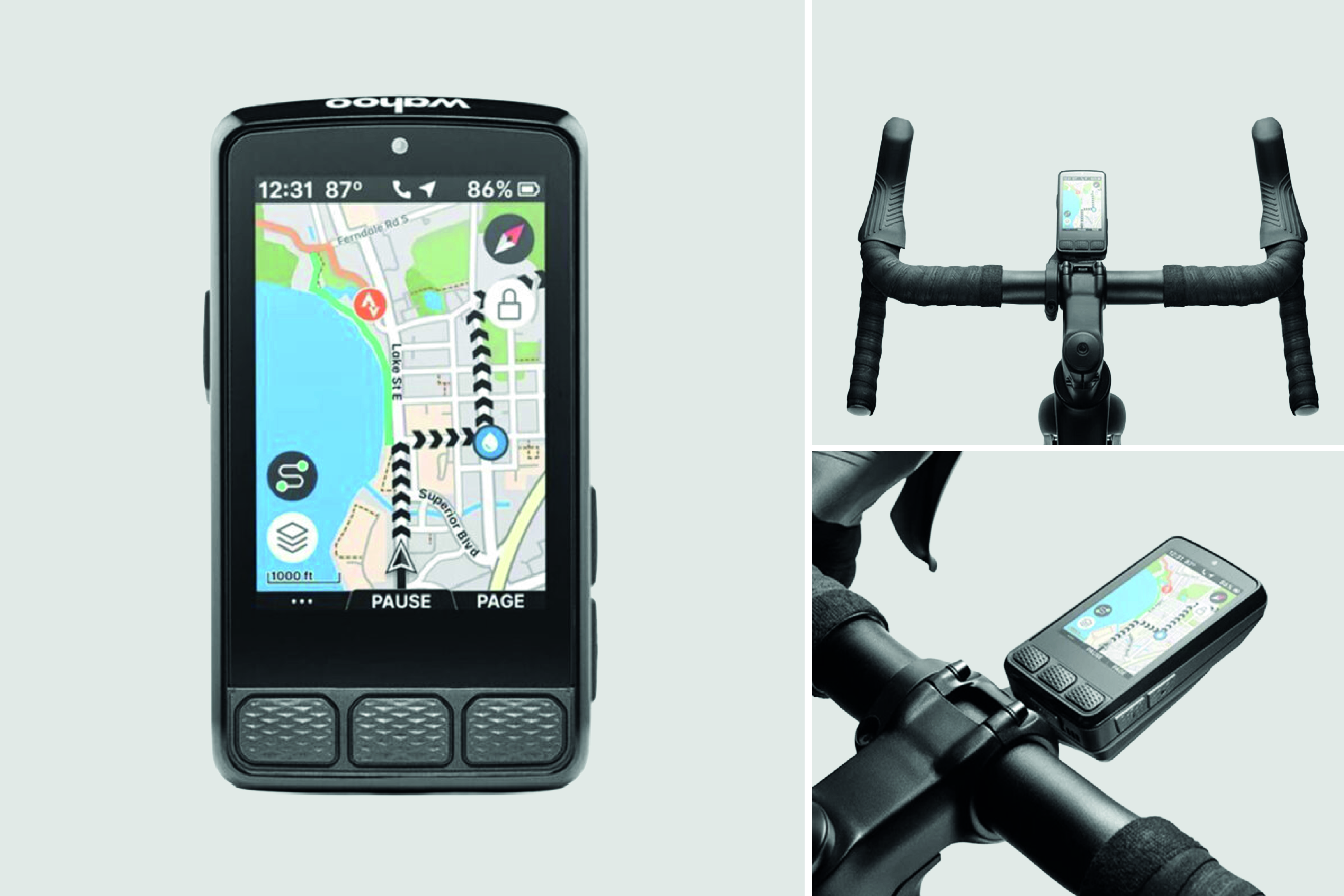 Wahoo Elemnt Roam 3 GPS Bike Computer - 2.7" Colour Screen - Dual-Band GPS - Navigation - Black