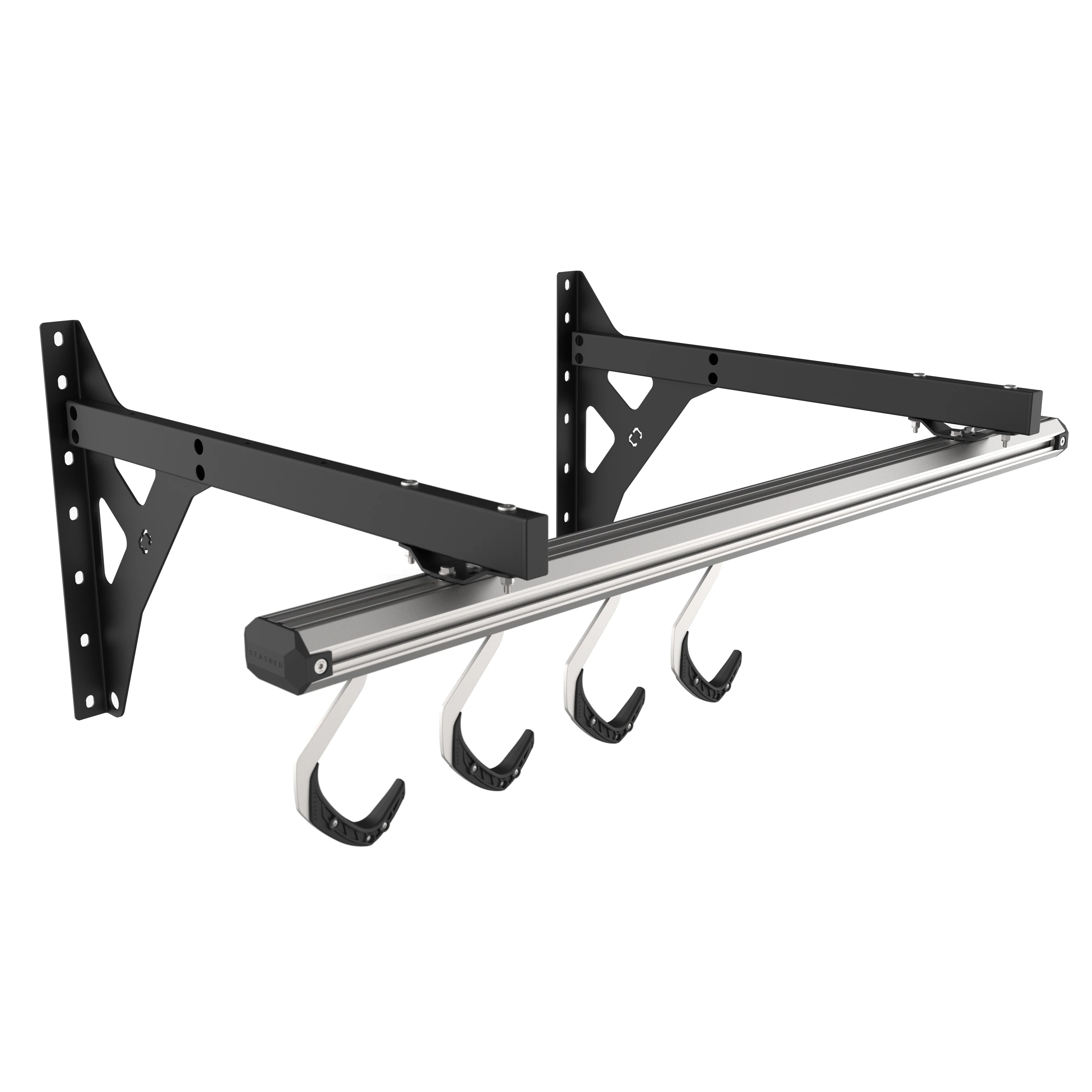 Stashed SpaceRail Wall-Mounted 4-Bike Rack